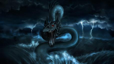 Storm Serpent Unleashed wallpaper