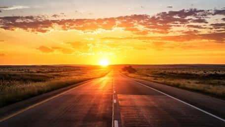 Journey into the Golden Horizon wallpaper