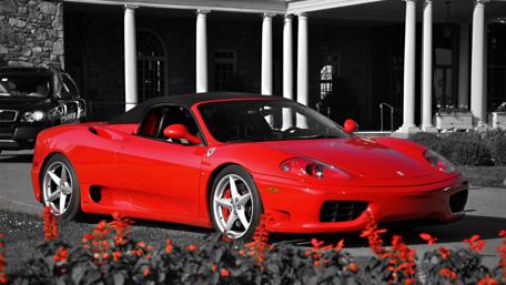 Stunning Ferrari in a Luxurious Setting wallpaper