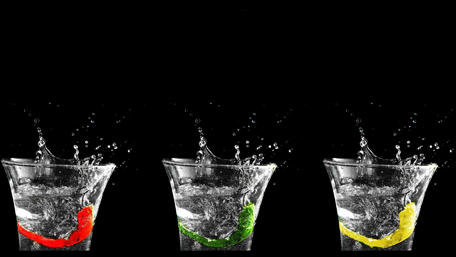 Vibrant Splash of Citrus Colors in Glasses wallpaper