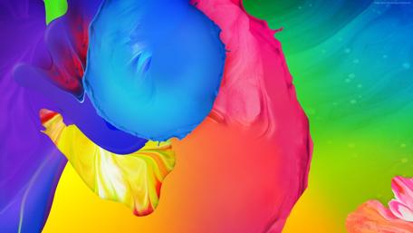 Vibrant Swirls of Colorful Creativity wallpaper