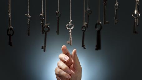 Unlocking Possibilities with Keys Hanging in the Air wallpaper