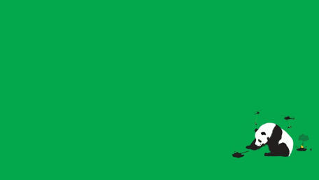 Panda in an Unexpected Scene wallpaper