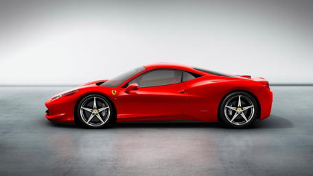 Sleek Ferrari Majesty in Dreamy Silhouette wallpaper