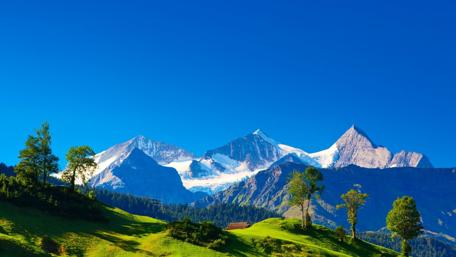 Majestic Peaks of the Swiss Alps wallpaper