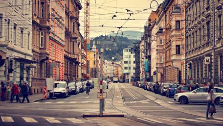Innsbruck Street Charm in 4K Quality wallpaper