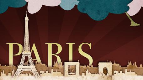 Paris Skyline Artistic Wallpaper wallpaper