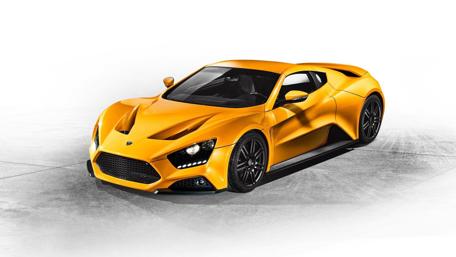 Sleek Orange Supercar Futuristic Design and Performance Innovation wallpaper