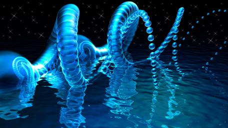 Liquid Neon Helix wallpaper
