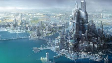 Futuristic Cityscape of Dreams wallpaper
