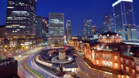 Vibrant Tokyo City Lights at Night wallpaper
