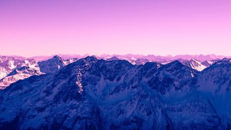 Majestic Purple Peaks in Austria wallpaper