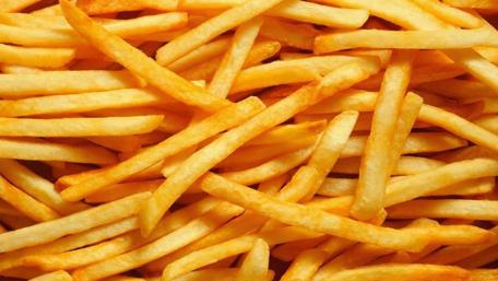 Golden French Fries Delight wallpaper