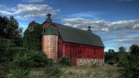 Rustic Charm of an Abandoned Barn wallpaper