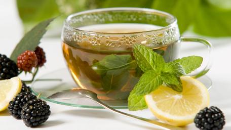 Refreshing Herbal Tea Ambience 4K Wallpaper wallpaper