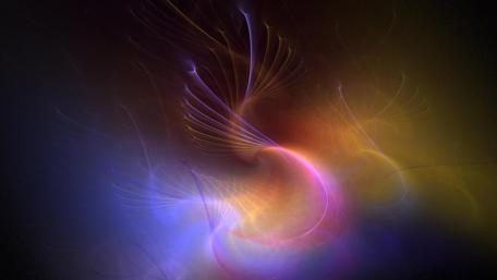 Vibrant Swirls of Colorful Light wallpaper