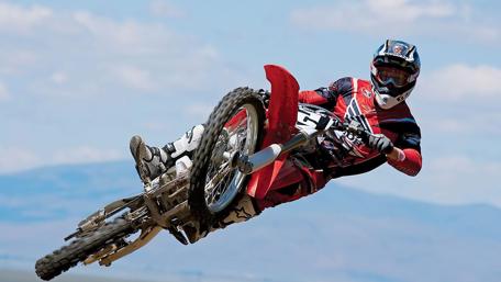 High-Octane Motocross Flight wallpaper
