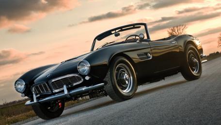 Classic BMW 507 Roadster in Vintage Charm wallpaper