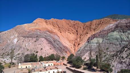 Vibrant Colors of Purmamarca Mountain Landscape wallpaper