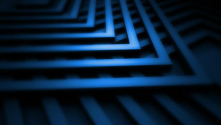 Illuminated Blue Zigzag Maze wallpaper