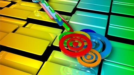 Vibrant Abstract Circles and Shapes in 3D Design wallpaper