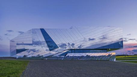Futuristic Architecture in Schoeningen Germany wallpaper