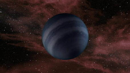 Mystical Planet in Cosmic Depths wallpaper
