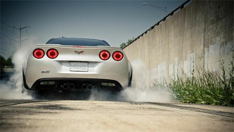 Chevrolet ZR1 Powering Through Smoke wallpaper