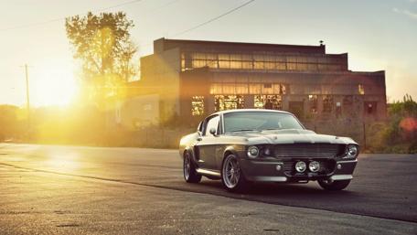 Vintage Power on Asphalt wallpaper