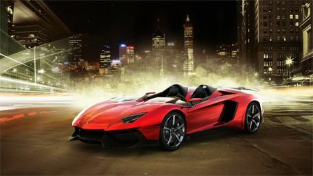 Ultimate Night Drive in a Lamborghini Spyder wallpaper