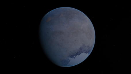Vast Blue Planet in the Cosmos wallpaper
