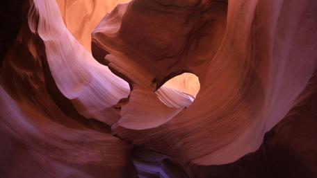 Majestic Antelope Canyon Sculpted by Nature's Hand wallpaper