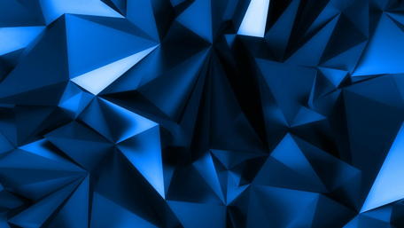Vibrant Blue Crystal Abstract Design wallpaper