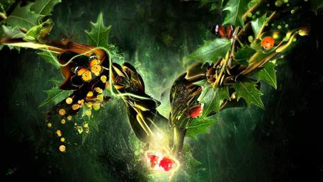 Mystical Dreams in Greenery wallpaper