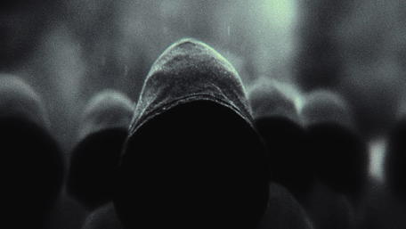 Mysterious Shadows in Hoodies wallpaper