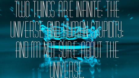 Infinite Wisdom of Einstein's Quote wallpaper