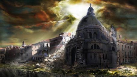 Desolate Beauty of an Apocalyptic Future wallpaper