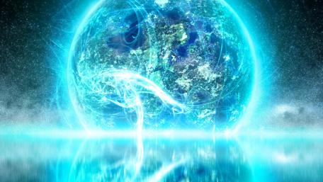 Blue Cosmic Marvel wallpaper