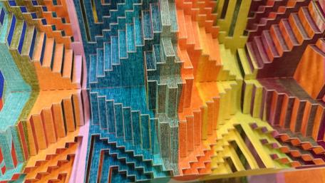 Vibrant 3D Abstract Geometry Art wallpaper