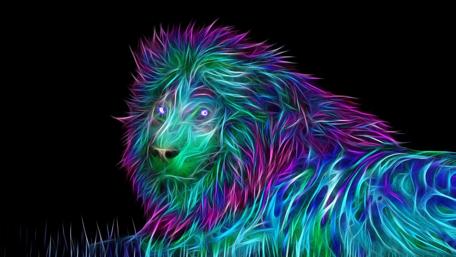 Vibrant Majesty Unleashed in Digital Form wallpaper