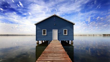 Blue Boat House (Australia) wallpaper