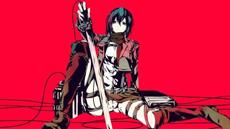 Fierce Defender on Red wallpaper