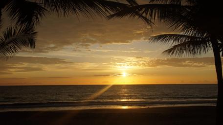 Tropical Sunrise in the Dominican Republic wallpaper