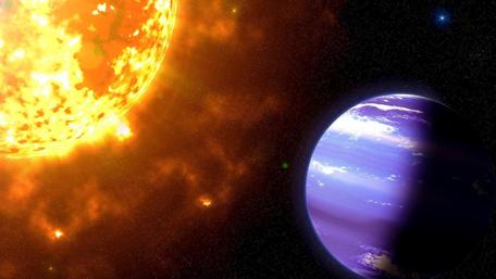 Cosmic Dance of Sun and Planetary Beauty wallpaper