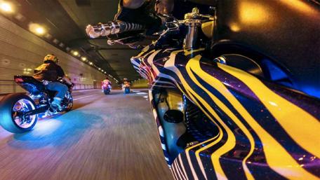 Night Riders in Motion wallpaper