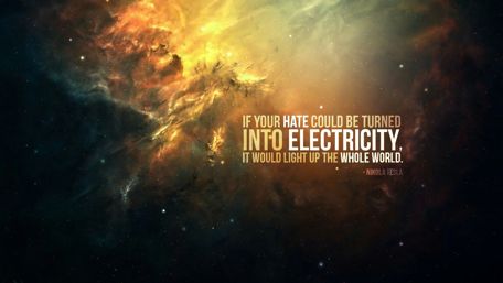 Power of Electricity by Nikola Tesla wallpaper