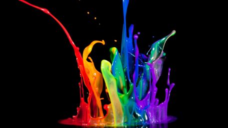 Vibrant Splash of Colors in Motion wallpaper