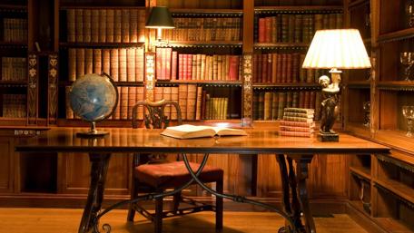 Refined Study Sanctuary wallpaper