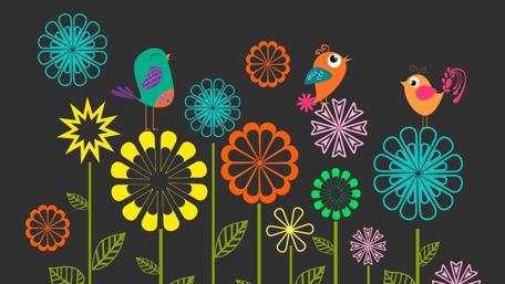 Whimsical Garden of Dreams wallpaper