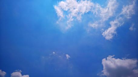 Endless Blue Sky with Clouds wallpaper